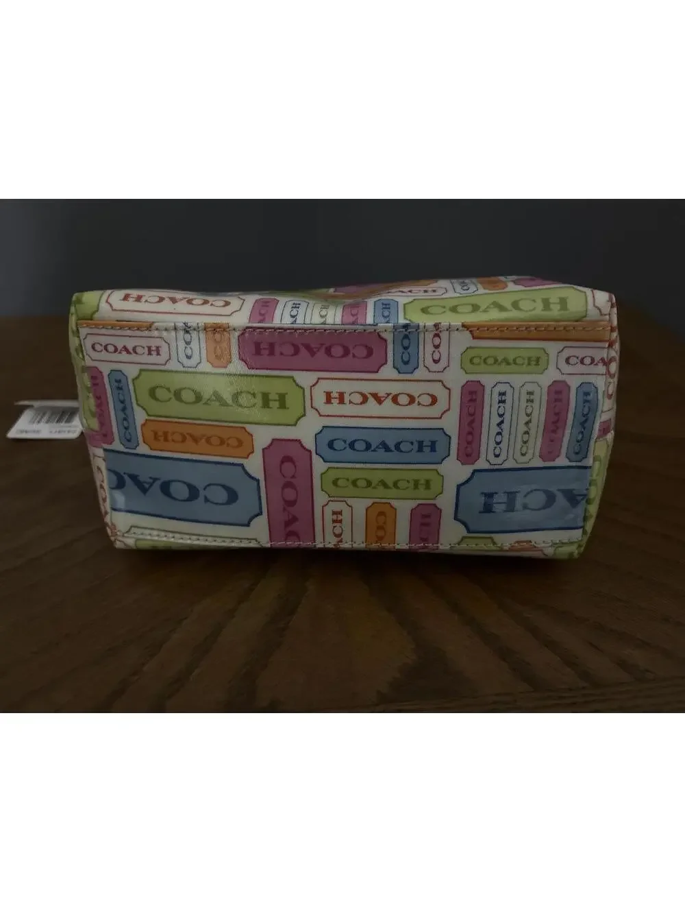 Coach Bonnie Heritage Ticket Print Pouch Bag F41811 NWT 2009